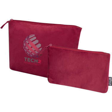 Logotrade promotional item picture of: Swift GRS recycled velvet toiletry bag set